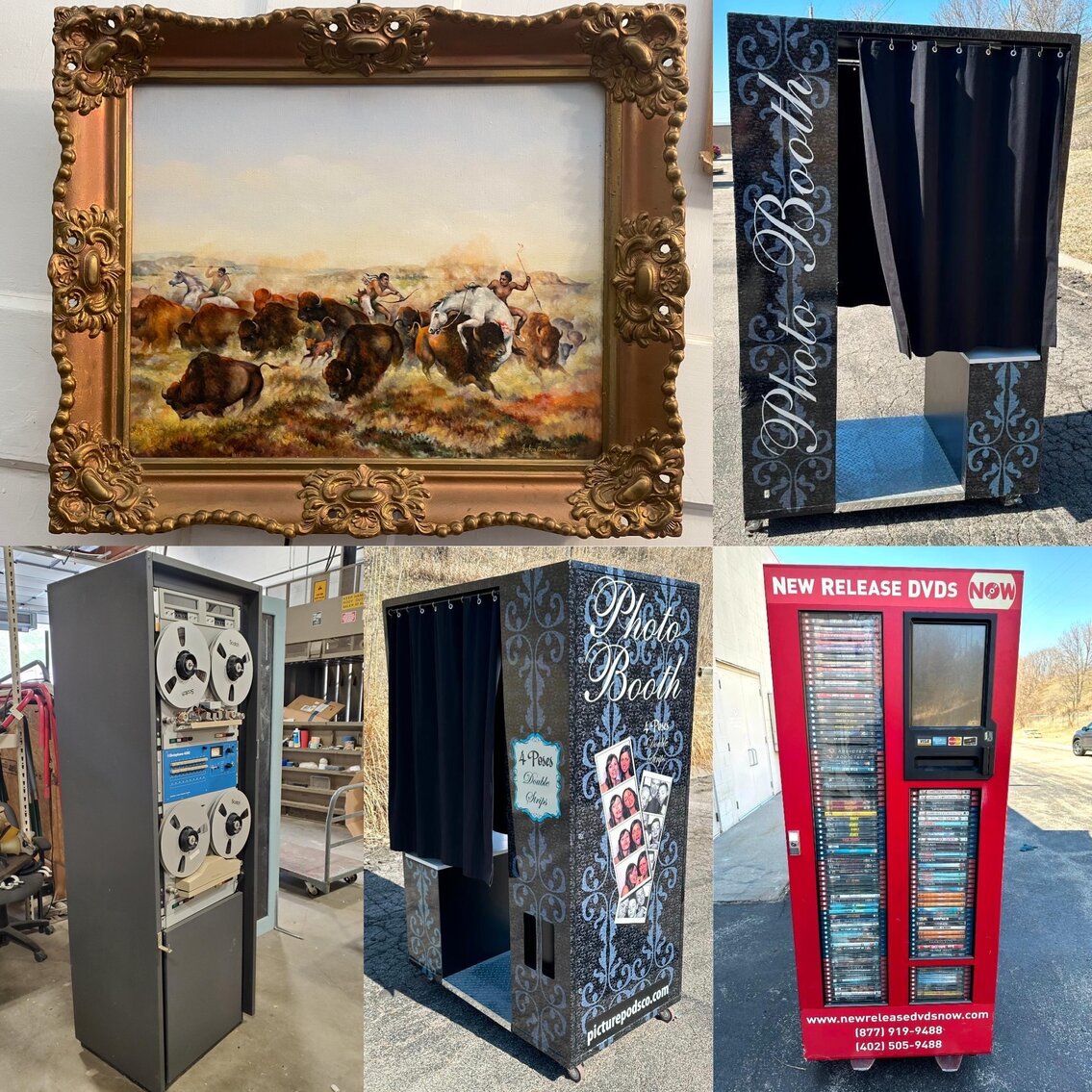 Image for Photo Booths, Oil Painting, DVD Rental Machines, Dictaphone 4000