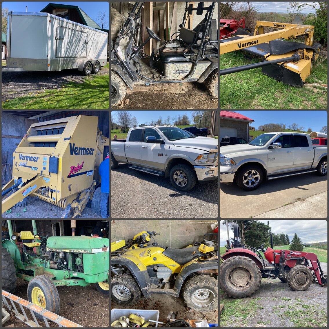 Image for West Alexander, PA – Estate of Jack Hughes: Pickup Trucks, Trailers, Tractors, Farm Implements, ATV, Tools, and more!