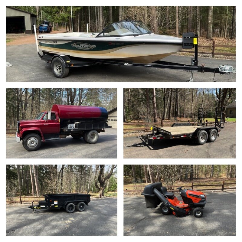 Image for Three Lakes, WI **75+ Firearms, Trailers, Tools, Ski Nautique Boat, Sporting Goods, Pumper Truck & more!