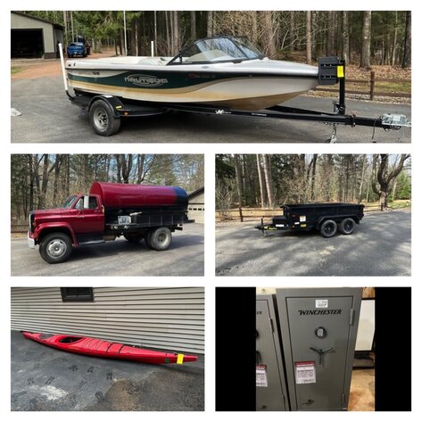 Image for Three Lakes, WI **75+ Firearms, Trailers, Tools, Ski Nautique Boat, Sporting Goods, Pumper Truck & more!