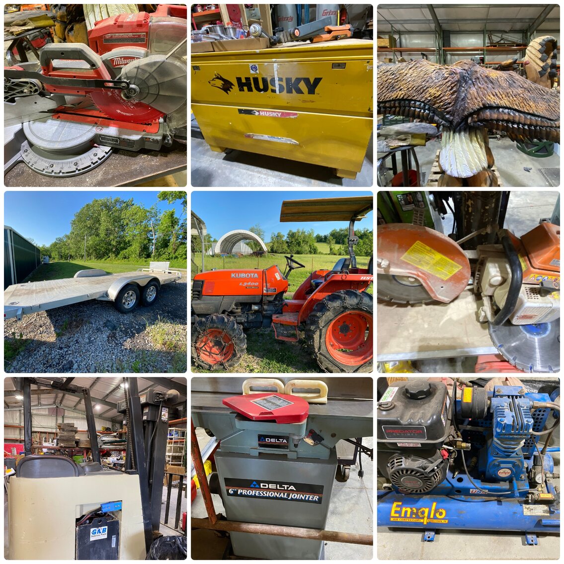 Burgettstown, PA HUGE Equipment & Construction Tools Equipment Auction!