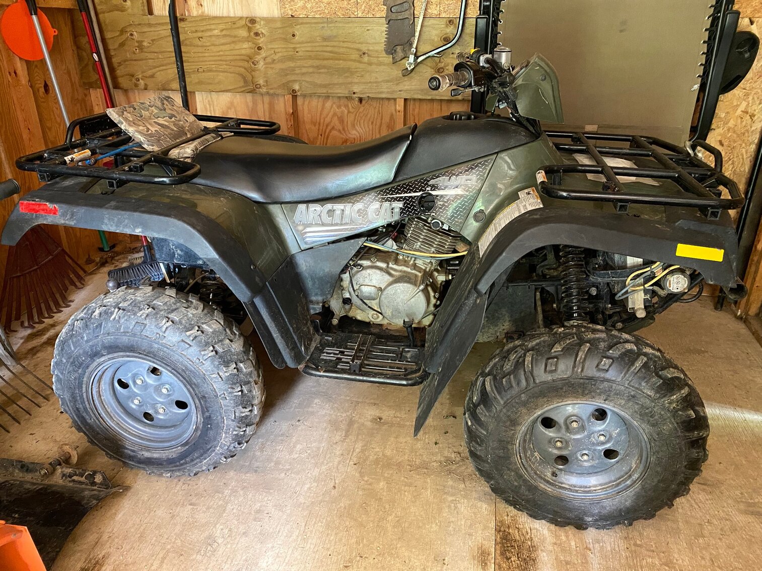Fairmont, WV Moving Auction Massey Ferguson 1423 w/loader, ’05 Arctic Cat 400, JD 16hp Lawn