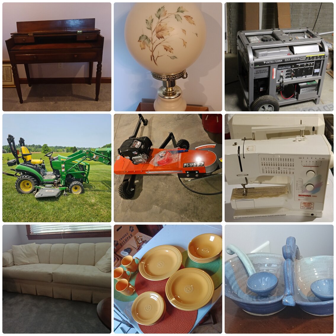 Image for Evans, WV- Day 1 of 2: JD Tractor, Tools, Antiques, Furniture, Fiestaware, and More!