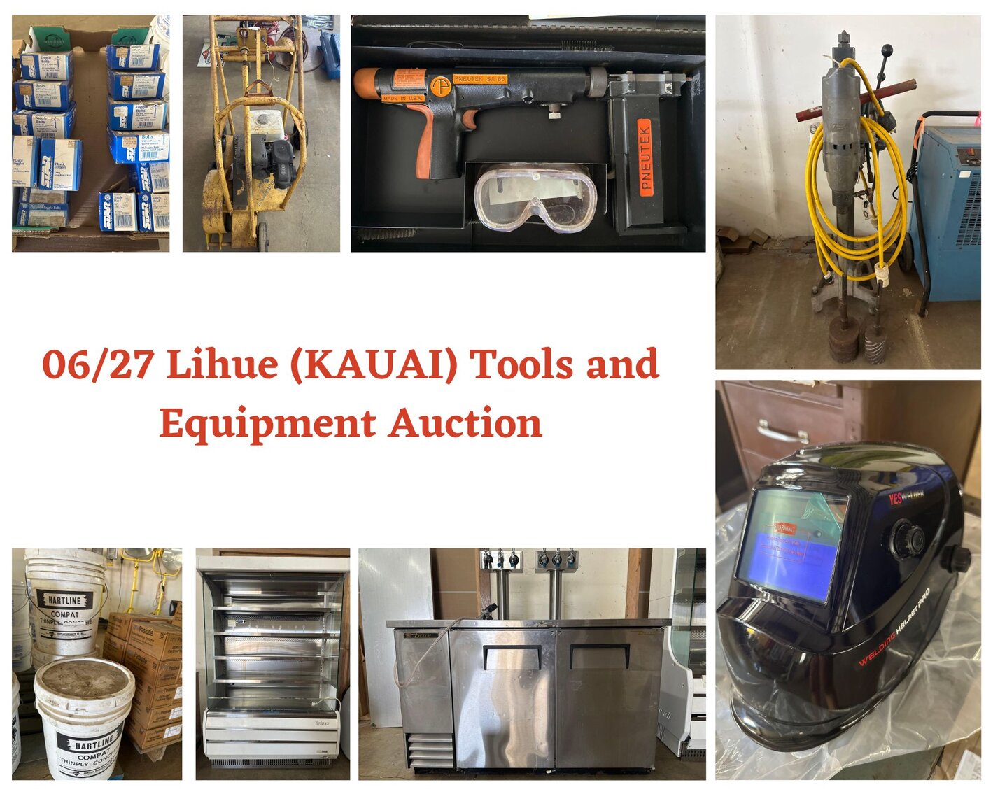Image for 06/27 Lihue (Kauai) Tools and Equipment Auction