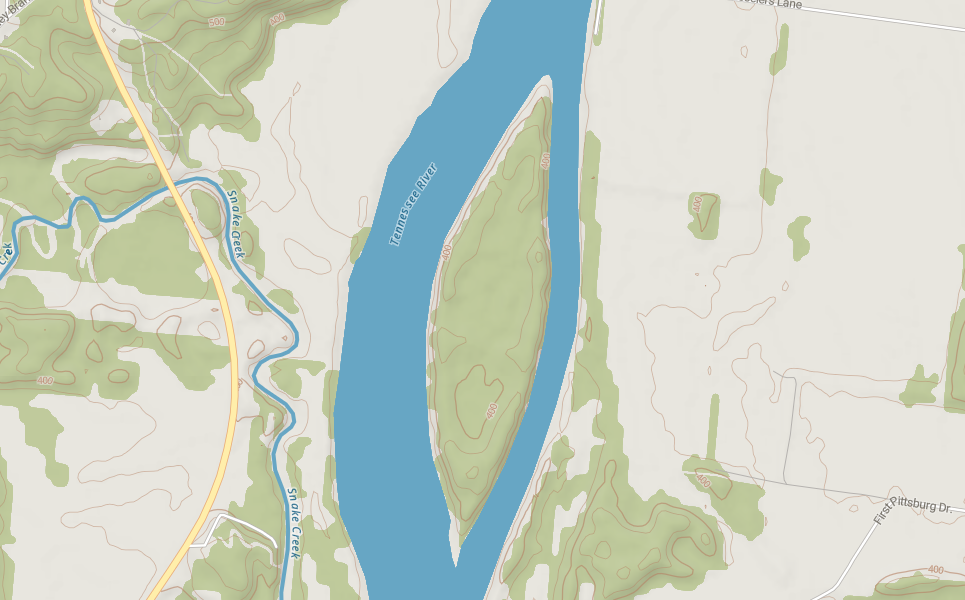 Image for Diamond Island - 161 acre island on the Tennessee River in Hardin County, TN