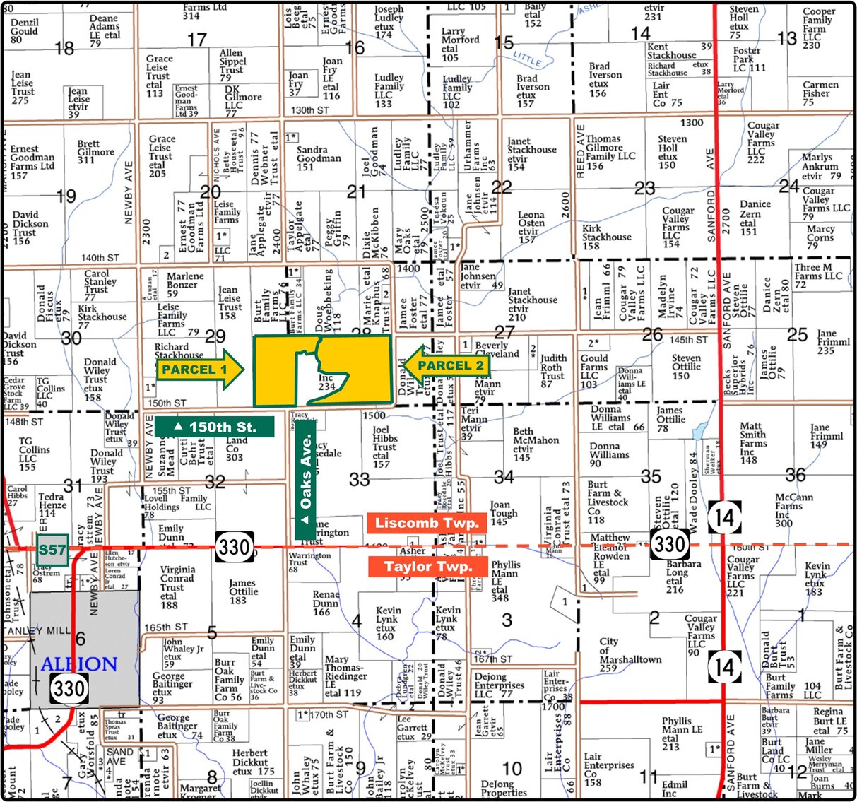 Image for Closed - Marshall Co., IA - 261.40 Ac., m/l (000-3907)