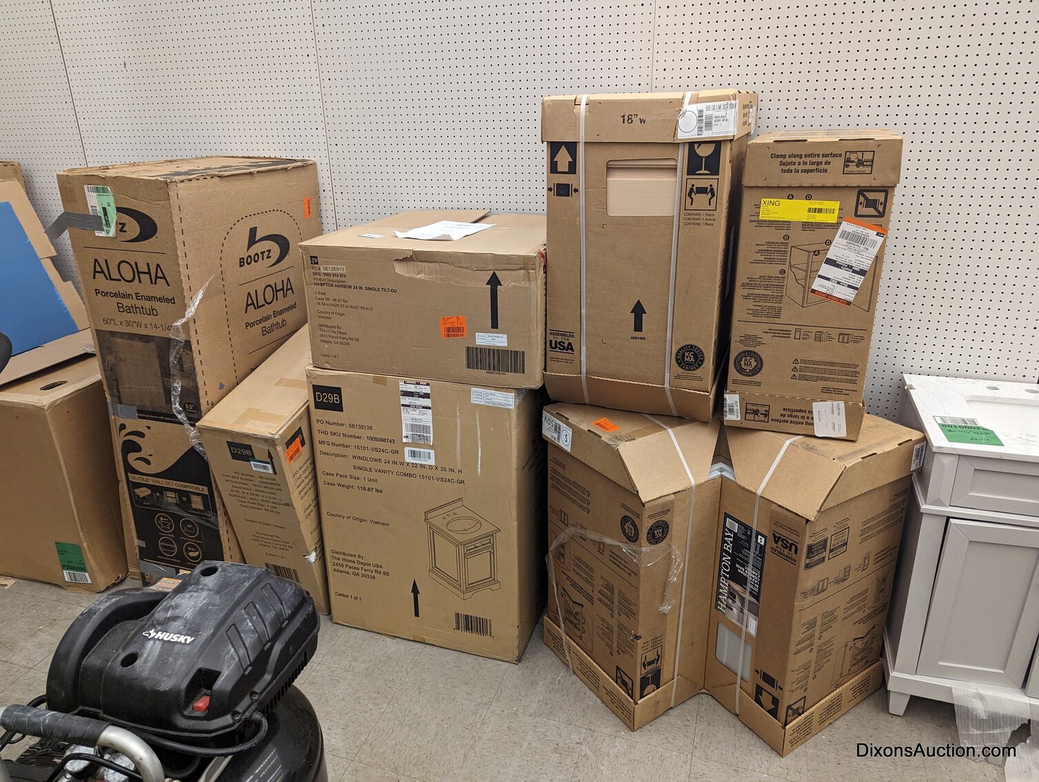 7/17/2023 Home Depot OpenBox, "merchandise returns." & "Unclaimed