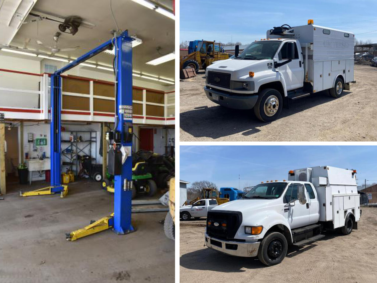Trucks and Repair Shop Equipment