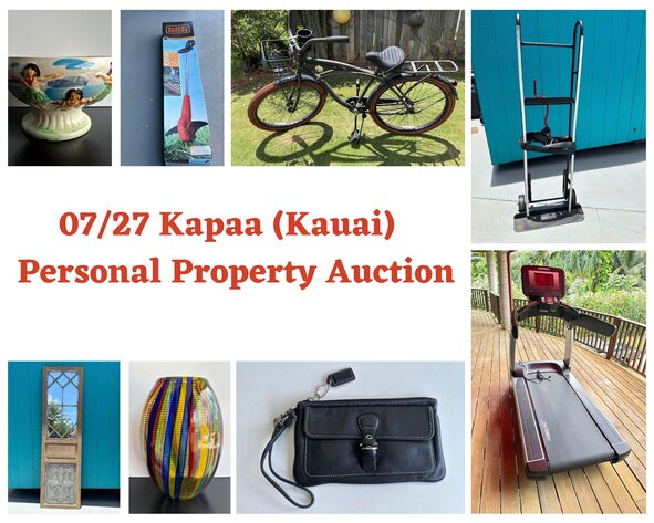 Image for 07/27 Kapaa (KAUAI) Personal Property Auction