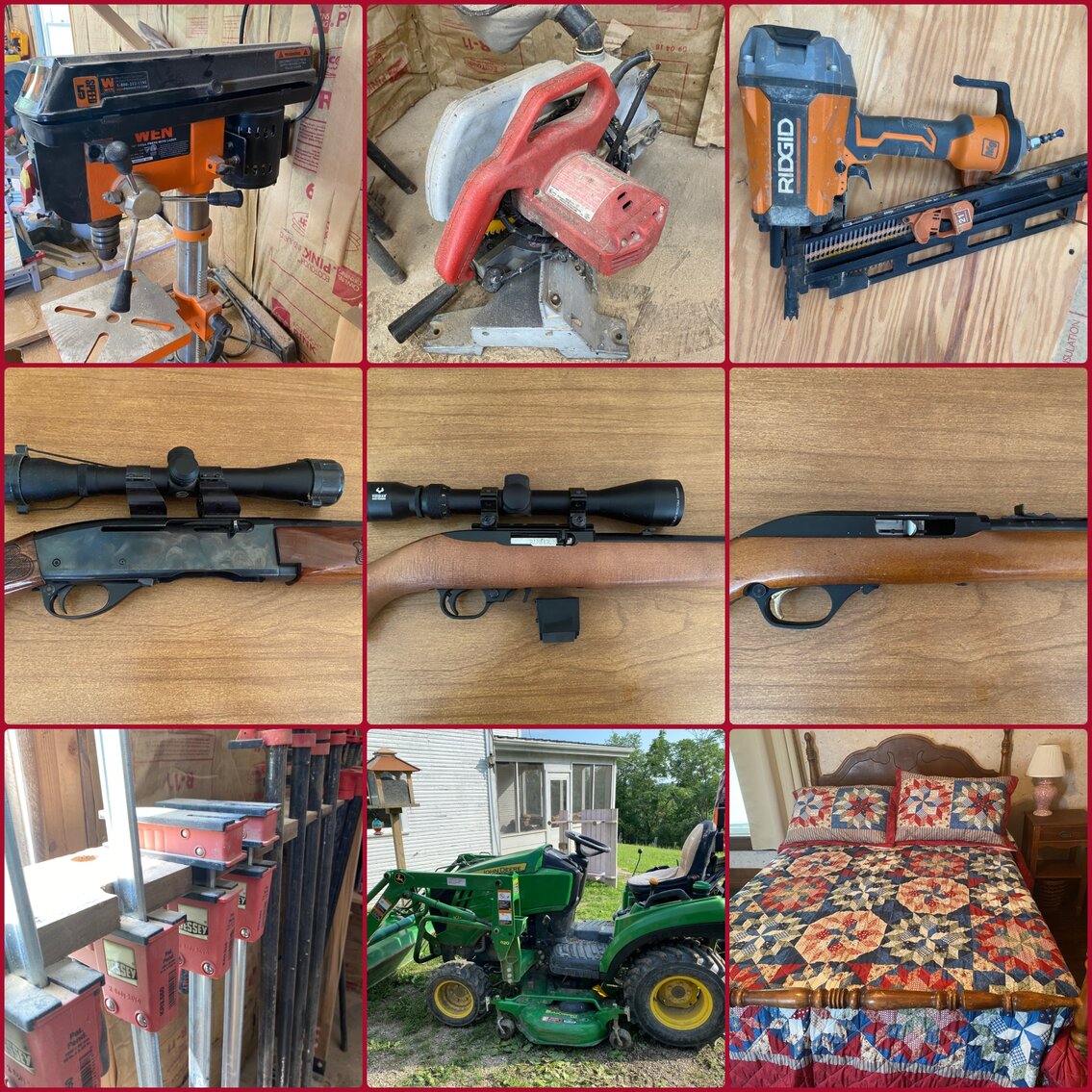Image for Reader, WV – Professional Woodworking Tools/Hardware, JD 1023E Tractor, Firearms/Ammo, Furnishings, and more!