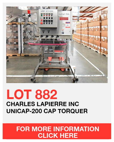 Image for Nutra Manufacturing & Packaging Equipment Auction