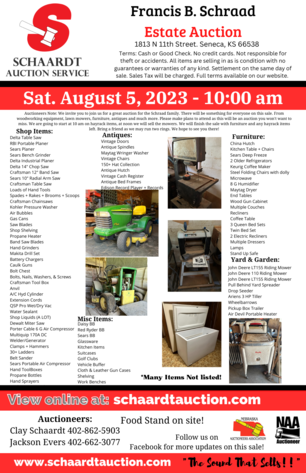 Image for Francis B. Schraad Estate Auction