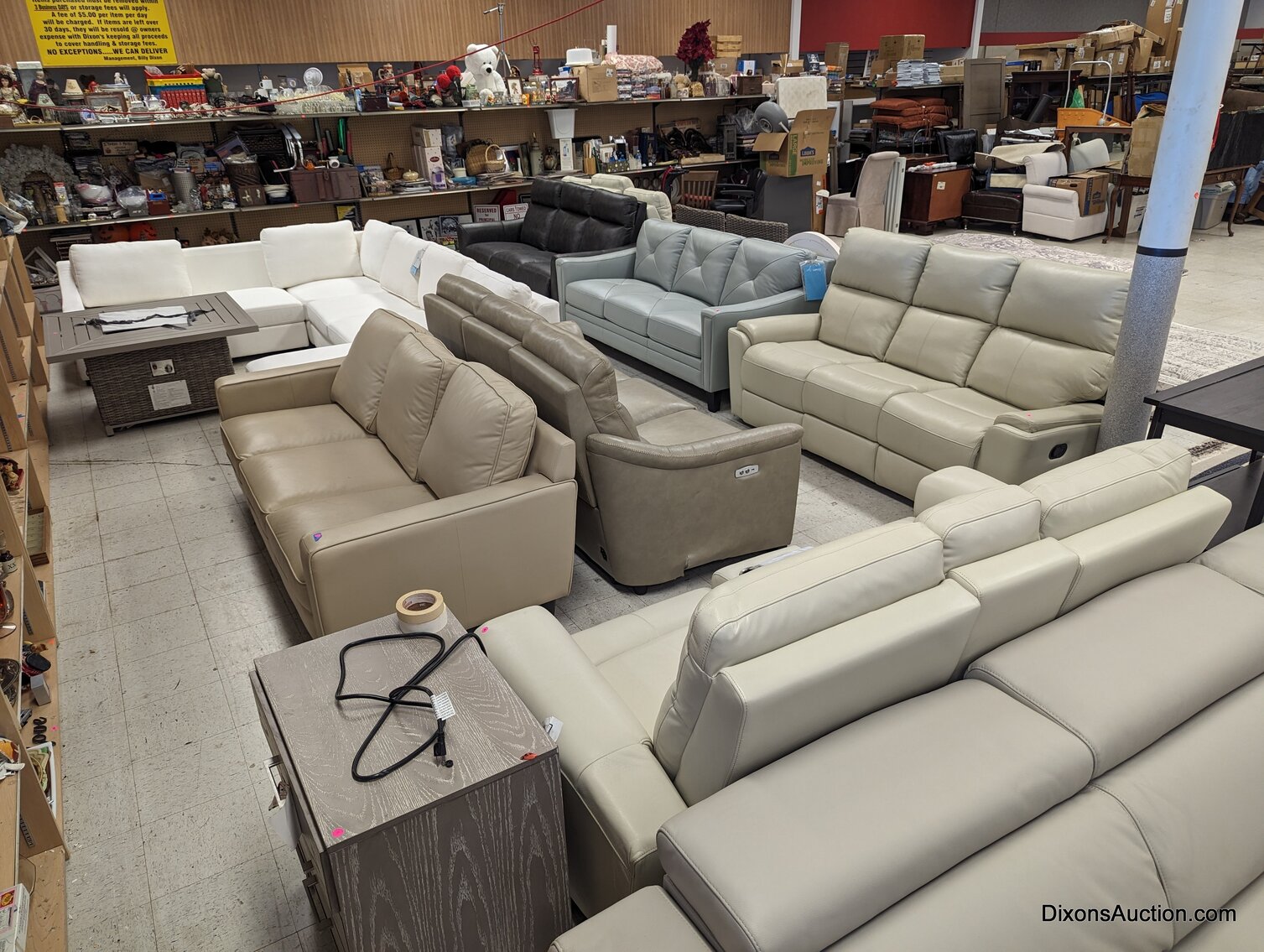 8/4/23 Abbyson Leather Sofas and Patio Furniture Floor Samples