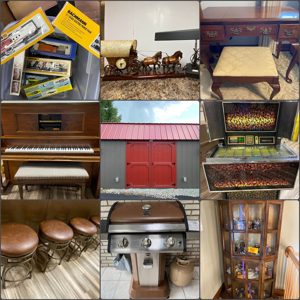 Image for Cardale, PA – Estate Auction: Fracine Ann Pavone: Jukebox, Player Piano, Top Quality Furnishings & Decorative Items, Kitchen Wares, Antique & Modern Collectibles, Trains, Dolls, and more!
