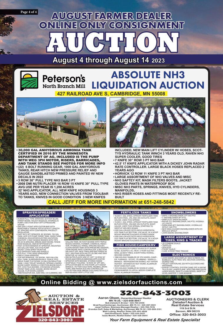 Image for AUGUST FARMER/DEALER ONLINE ONLY CONSIGNMENT