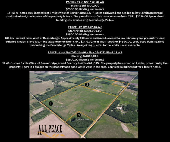 Image for BEAVERLODGE LAND SALE