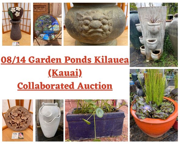 Image for 08/14 Garden Ponds Kilauea (Kauai) Collaborated Auction