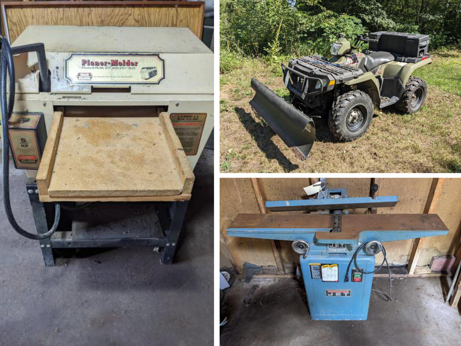 2005 Polaris Sportsman, Golf Cart, Lawn & Garden, Woodworking Equipment and Tools