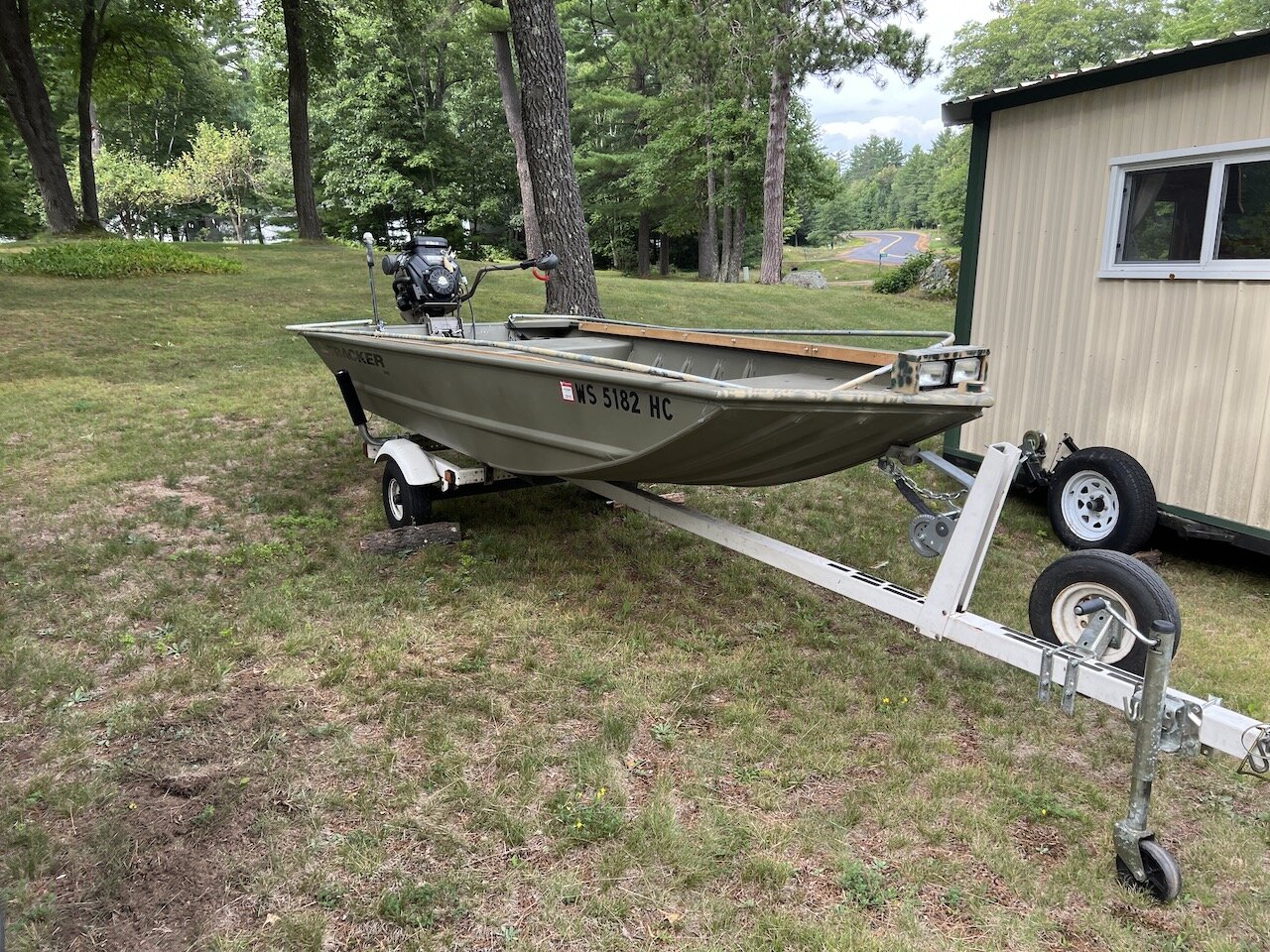 Image for Lake Tomahawk,  WI. Pontoon, 60+ firearms, ATV. Motorcycle, Tools, Moped, Sporting Goods Antiques & more!