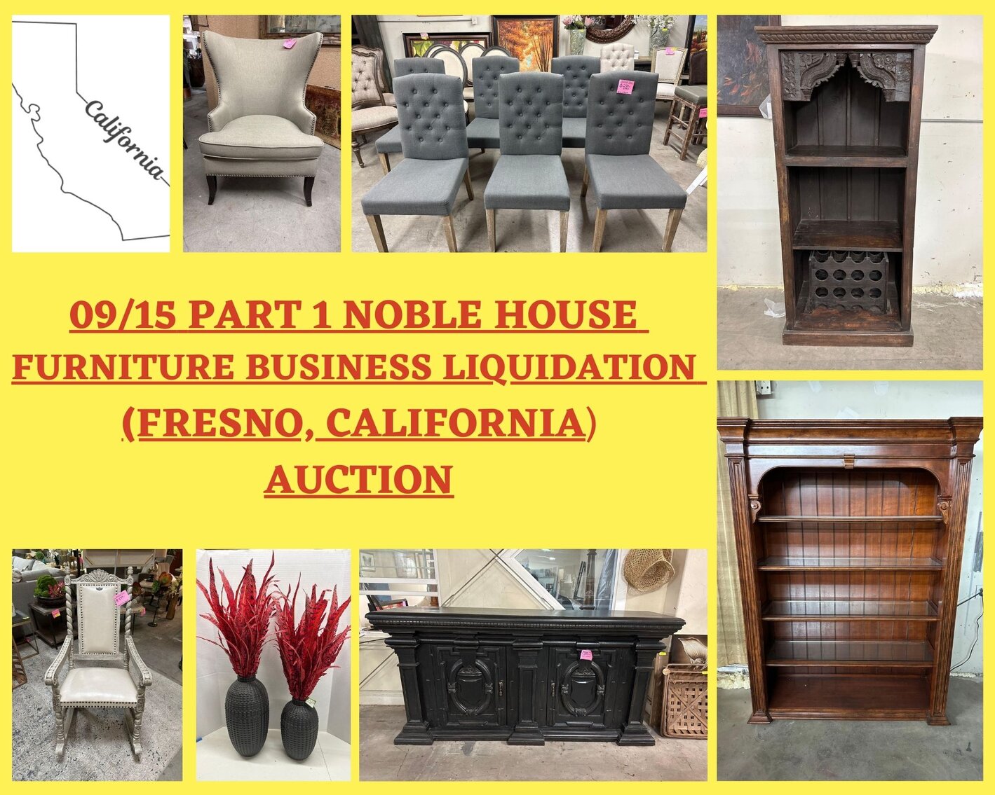 Image for 09/15 Part 1 Noble House Furniture Business Liquidation (Fresno CALIFORNIA) Auction
