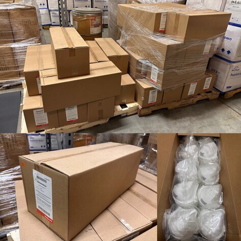 Image for Local Government Surplus Timed Auction - Bleachers, Arm Chairs w/ Tablet Table Tops, PPE, Bulk N95 Masks & Isolation Gowns