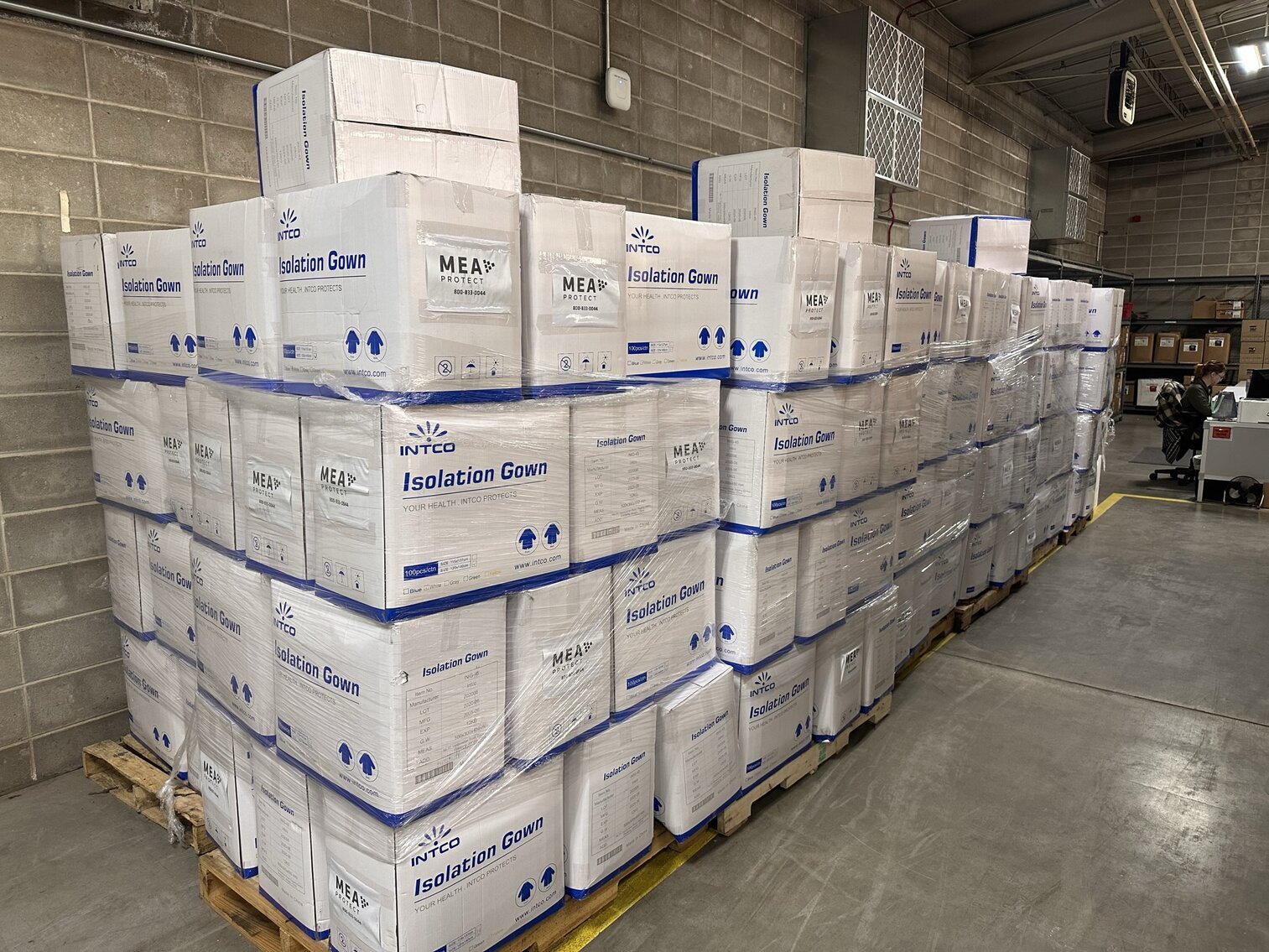 Image for Local Government Surplus Timed Auction - Bleachers, Arm Chairs w/ Tablet Table Tops, PPE, Bulk N95 Masks & Isolation Gowns