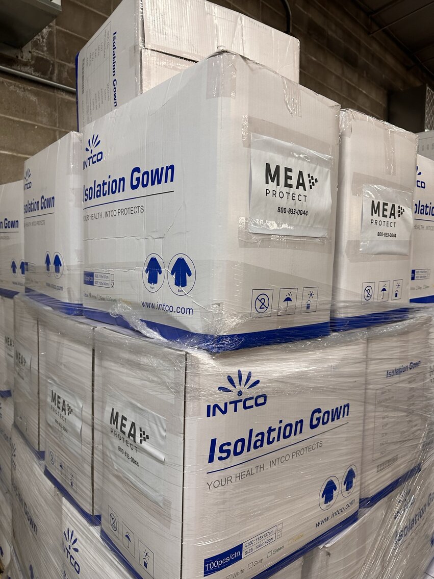 Image for Local Government Surplus Timed Auction - Bleachers, Arm Chairs w/ Tablet Table Tops, PPE, Bulk N95 Masks & Isolation Gowns