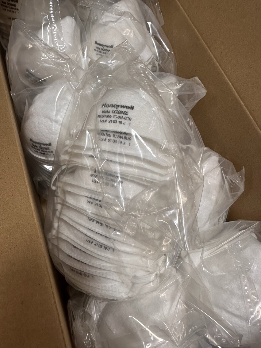 Image for Local Government Surplus Timed Auction - Bleachers, Arm Chairs w/ Tablet Table Tops, PPE, Bulk N95 Masks & Isolation Gowns