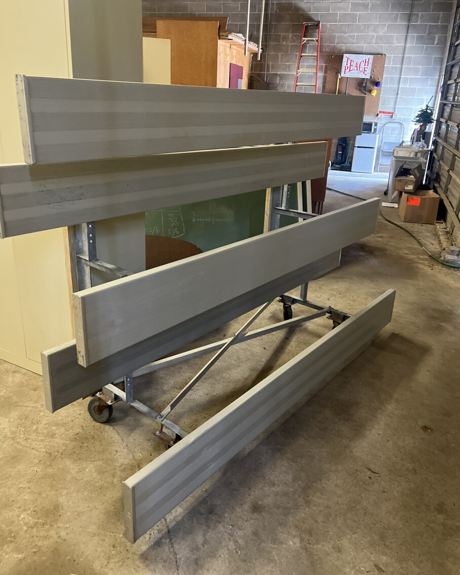 Image for Local Government Surplus Timed Auction - Bleachers, Arm Chairs w/ Tablet Table Tops, PPE, Bulk N95 Masks & Isolation Gowns