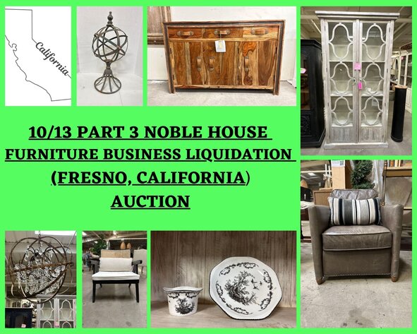 Image for 10/13 Part 3 Noble House Furniture Business Liquidation (Fresno CALIFORNIA) Auction