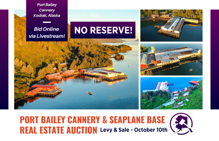 Image for Port Bailey Cannery & Seaplane Base (KPY) - Kodiak Island, AK - Real Estate Auction