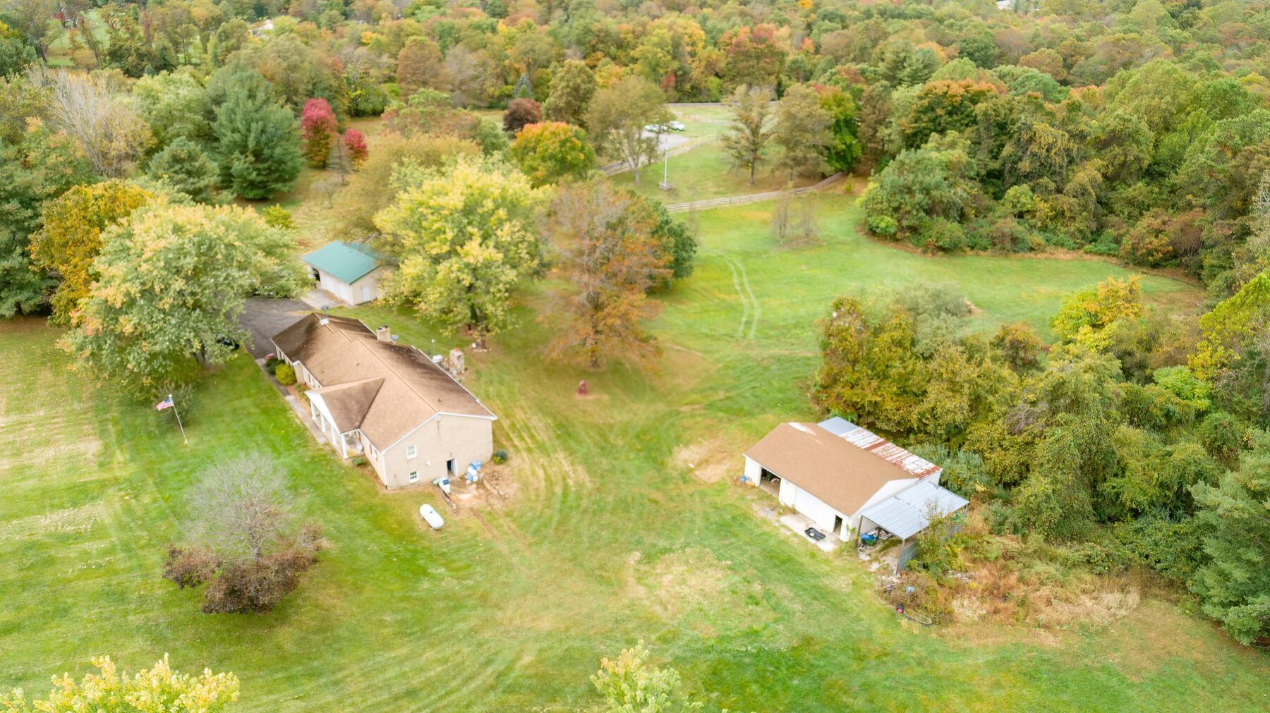 Image for SOLD! $858,000. 3 BR/2.5 BA Brick Home w/Garages/Shops on 27.3 +/- Acres -- Loudoun County, VA