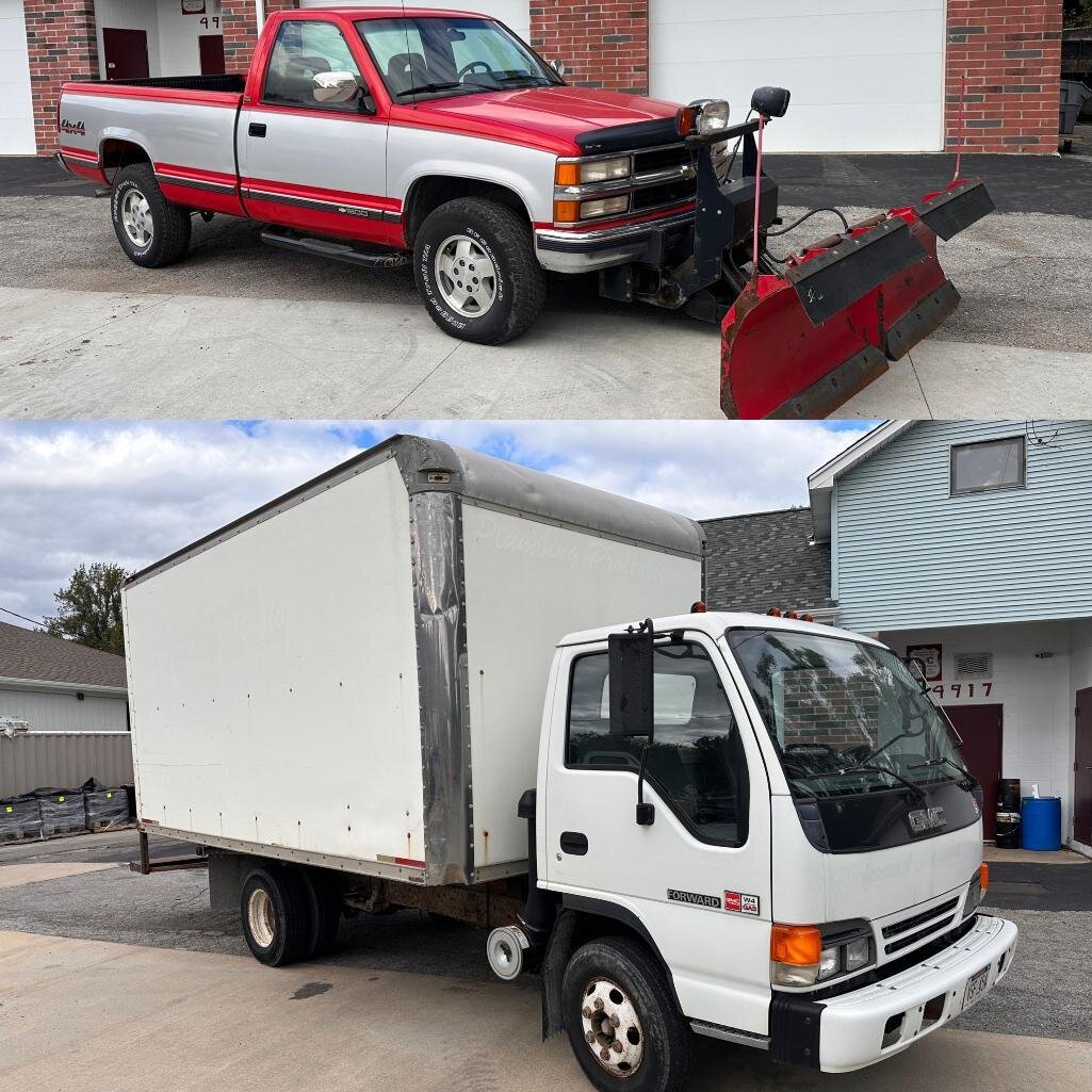 Image for GMC 16ft Box Truck, Chevy 4x4 Pickup w/ Boss V-Plow, Industrial Auction