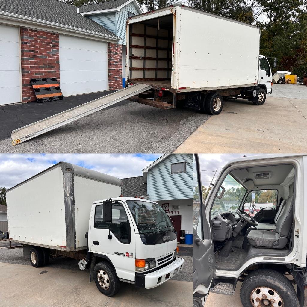 Image for GMC 16ft Box Truck, Chevy 4x4 Pickup w/ Boss V-Plow, Industrial Auction