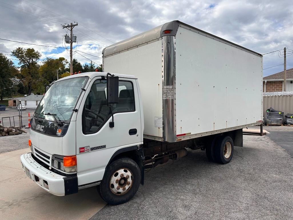 Image for GMC 16ft Box Truck, Chevy 4x4 Pickup w/ Boss V-Plow, Industrial Auction