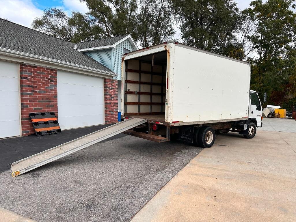 Image for GMC 16ft Box Truck, Chevy 4x4 Pickup w/ Boss V-Plow, Industrial Auction