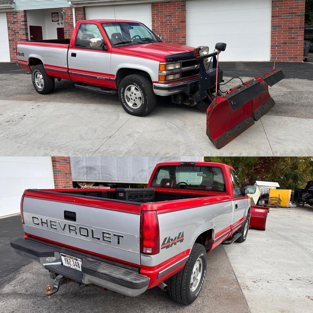 Image for GMC 16ft Box Truck, Chevy 4x4 Pickup w/ Boss V-Plow, Industrial Auction