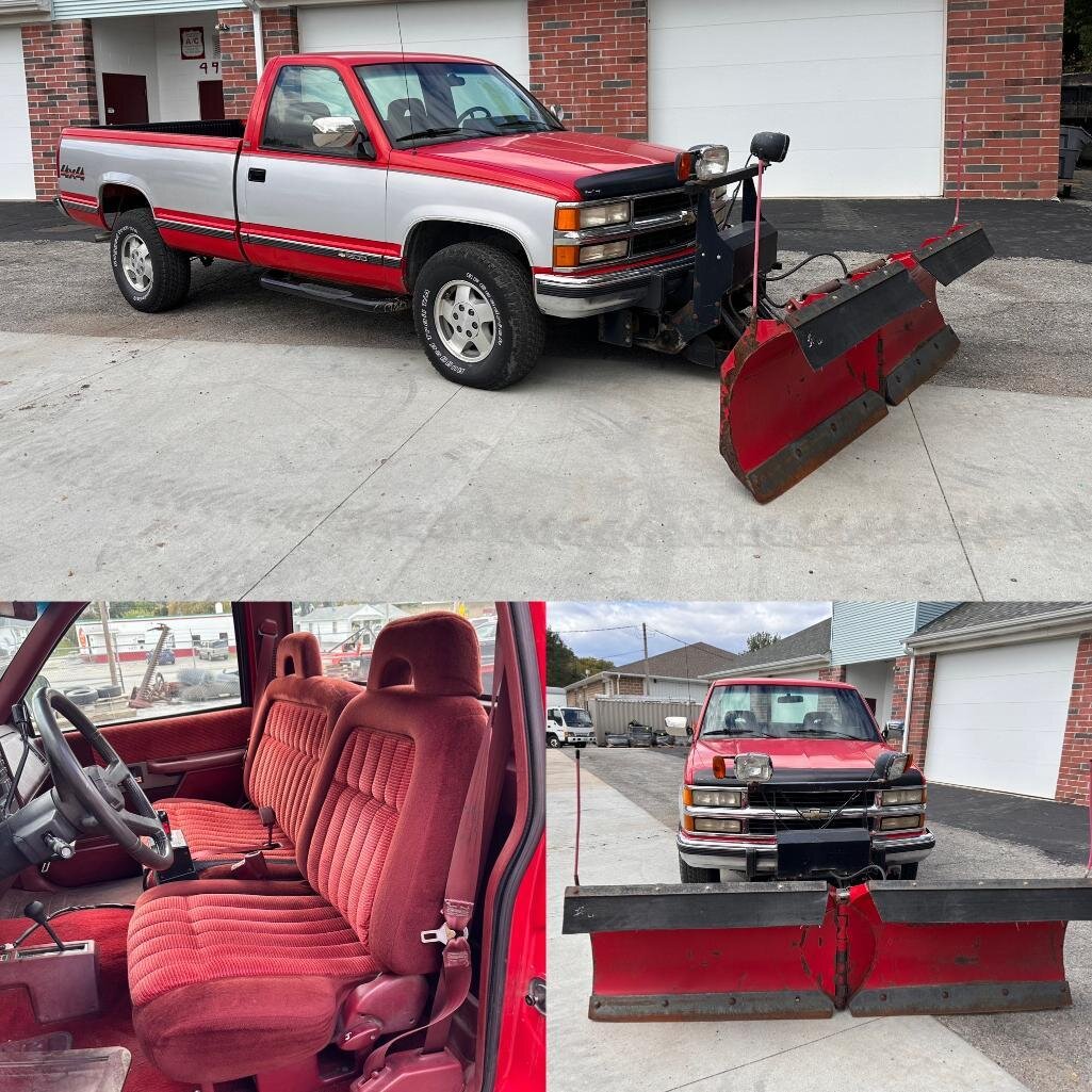 Image for GMC 16ft Box Truck, Chevy 4x4 Pickup w/ Boss V-Plow, Industrial Auction