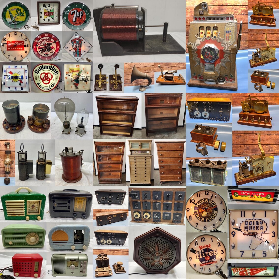 Image for Early Telegraph, TV & Radio, Antique American Furniture & Vintage Advertising