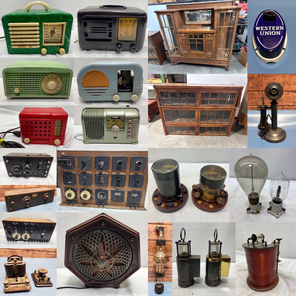 Image for Early Telegraph, TV & Radio, Antique American Furniture & Vintage Advertising