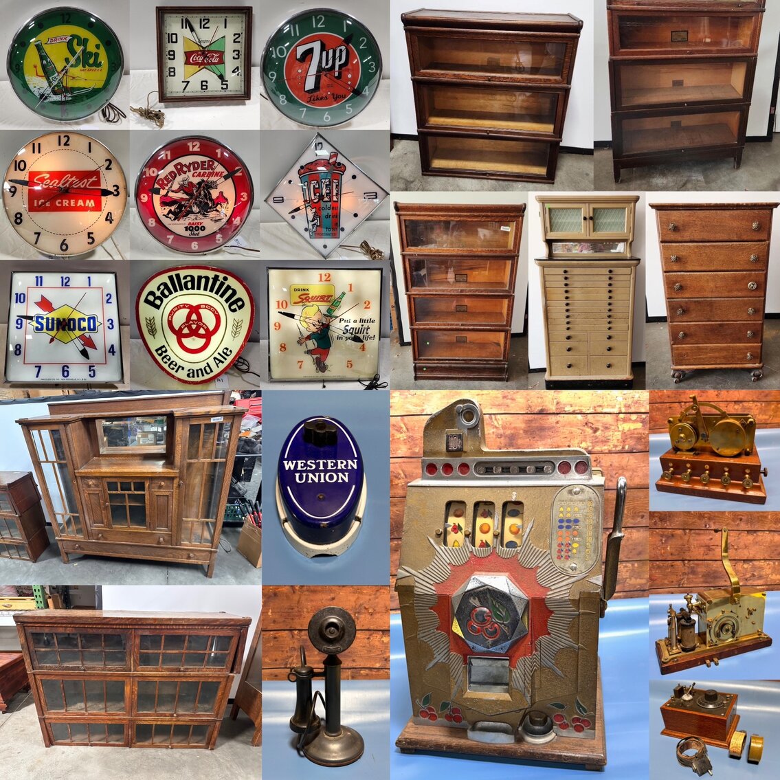 Image for Early Telegraph, TV & Radio, Antique American Furniture & Vintage Advertising