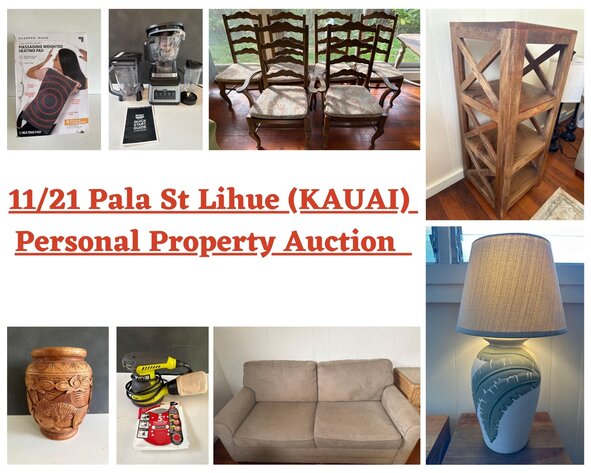 Image for 11/21 Pala St Lihue (KAUAI) Personal Property Auction