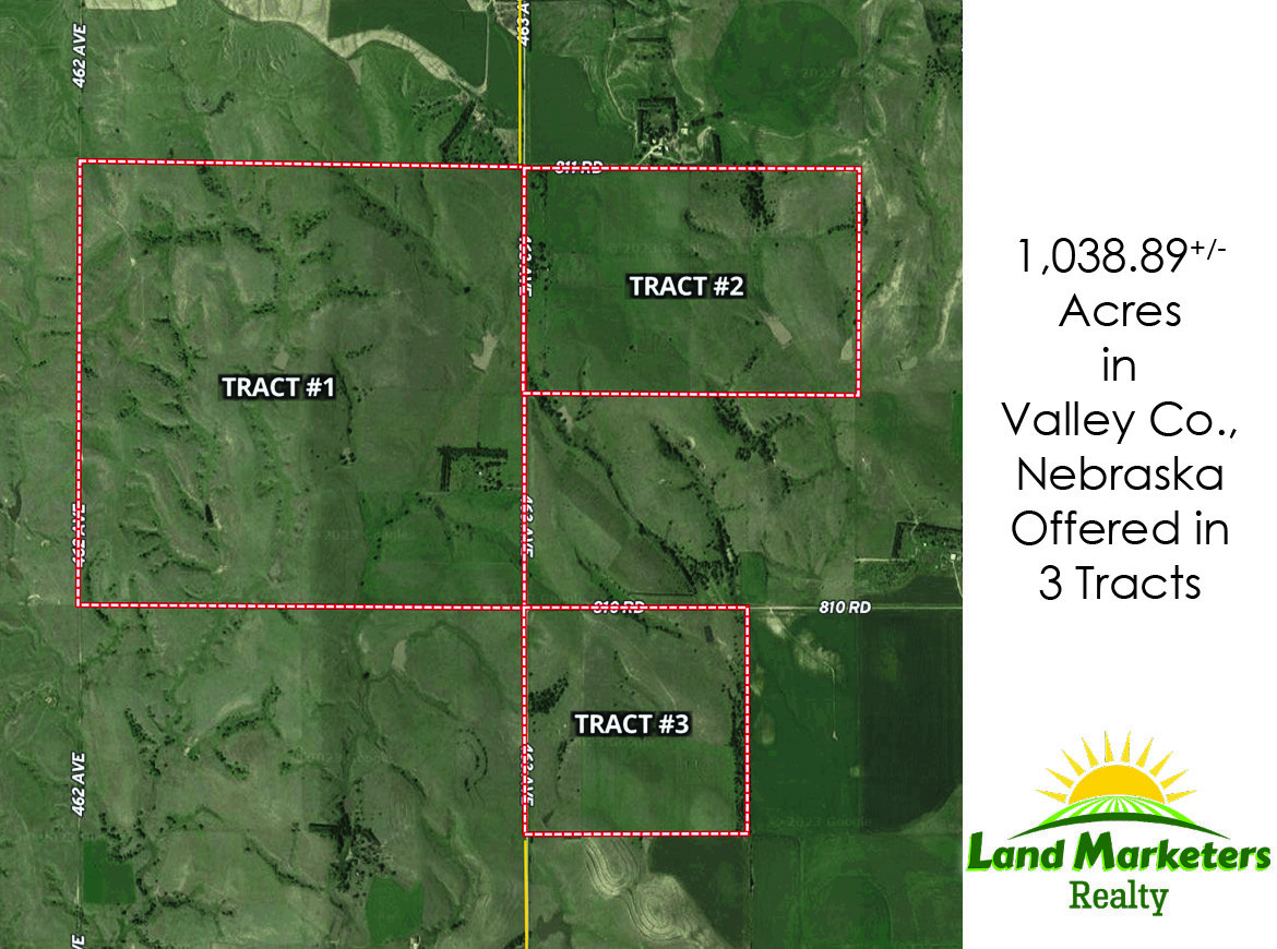 Image for 1,038.89+/- Acres in Valley County, NE Offered in 3 Tracts
