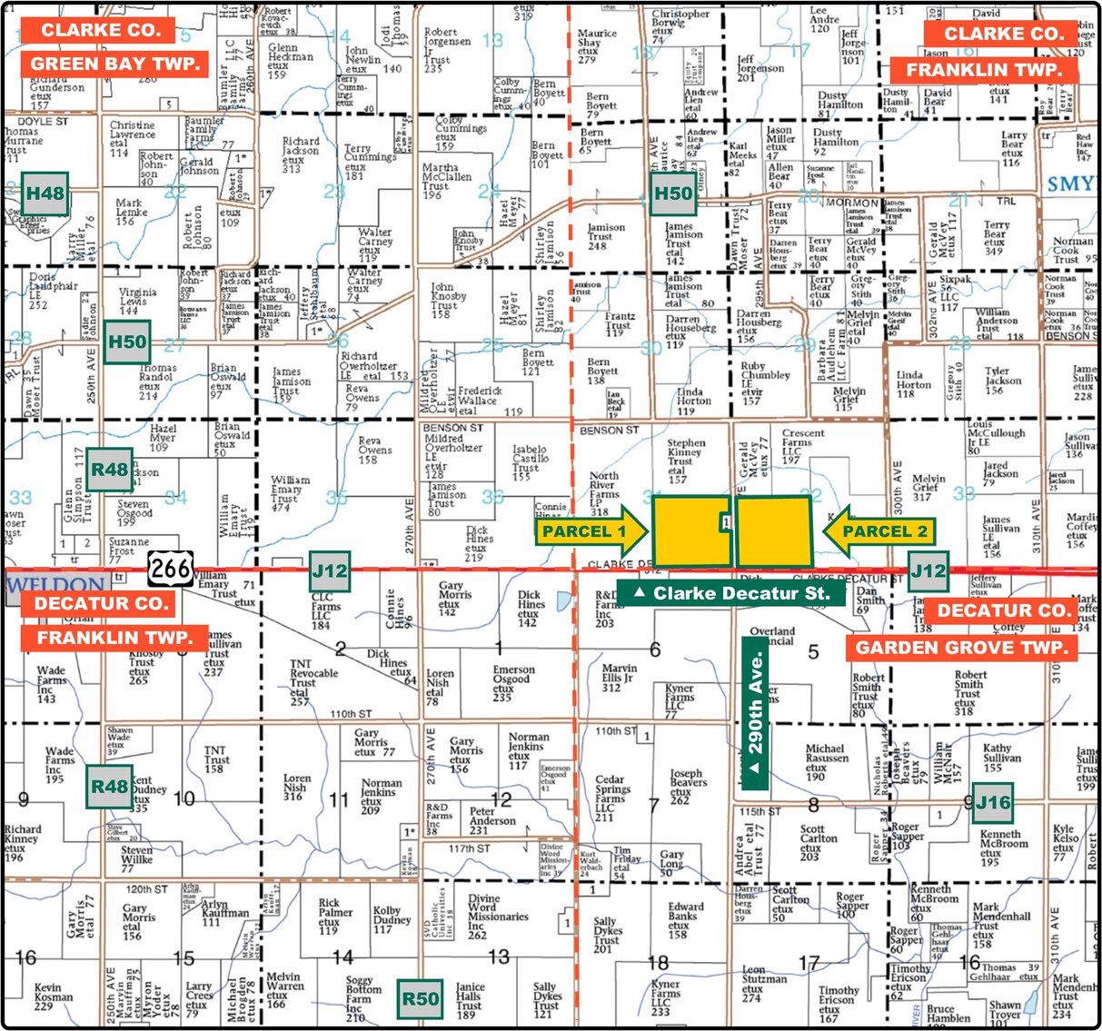 Image for Closed - Clarke Co., IA - 303.60 Ac., m/l (000-3928)