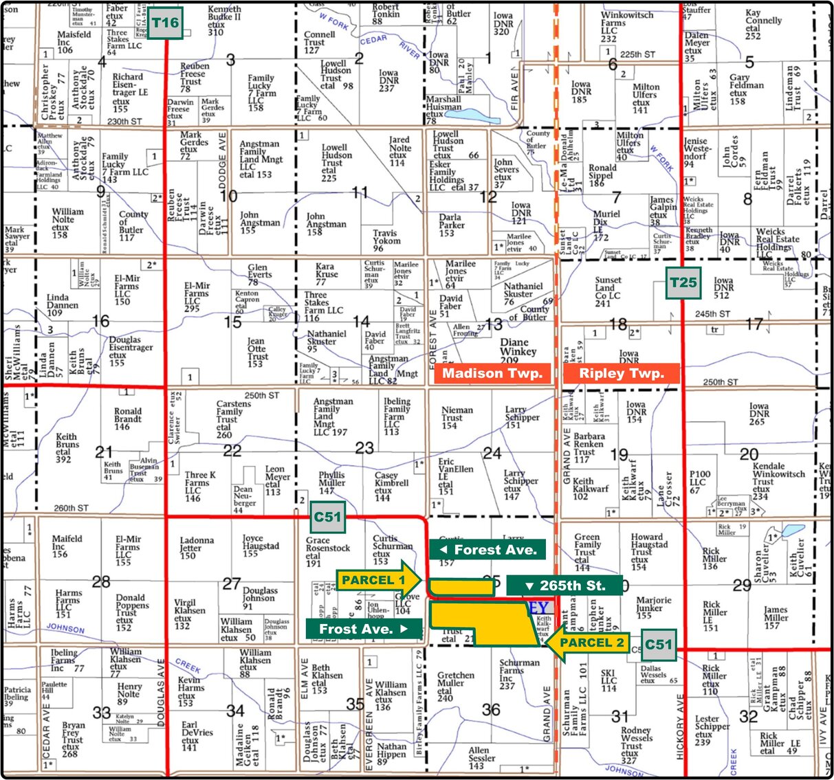 Image for Closed - Butler Co., IA - 187.26 Ac., m/l (050-1293)