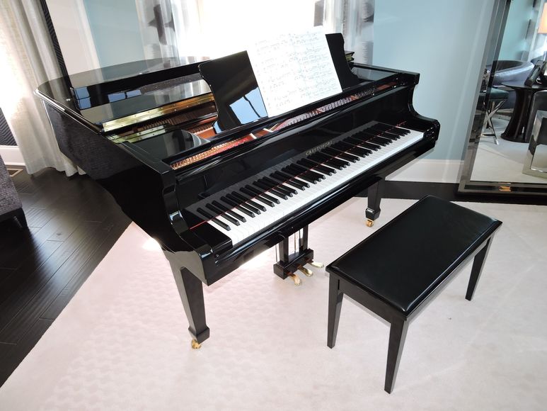 Image for Cristofori Ebony Baby Grand Piano - Van Metre Homes Auction