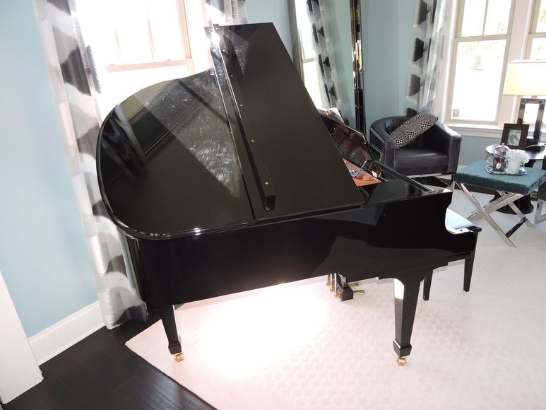 Image for Cristofori Ebony Baby Grand Piano - Van Metre Homes Auction