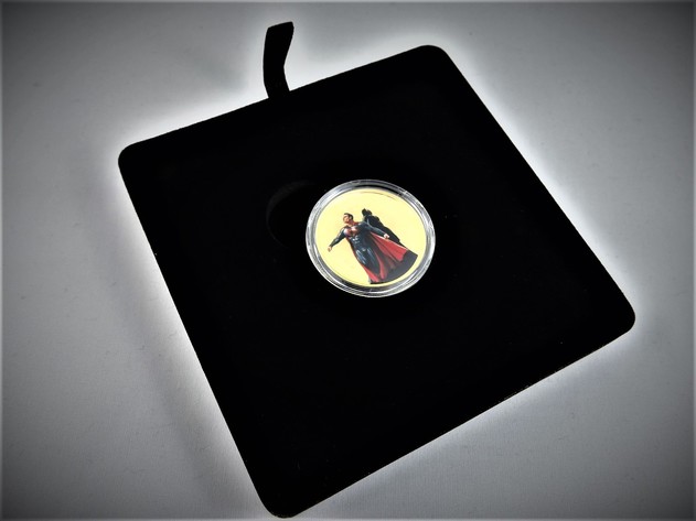 Image for SUPER HEROES TM The Trinity SUPERMAN, BATMAN, WONDER WOMAN - DAWN OF JUSTICE -  RCM Coins