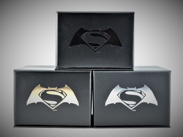 Image for SUPER HEROES TM The Trinity SUPERMAN, BATMAN, WONDER WOMAN - DAWN OF JUSTICE -  RCM Coins