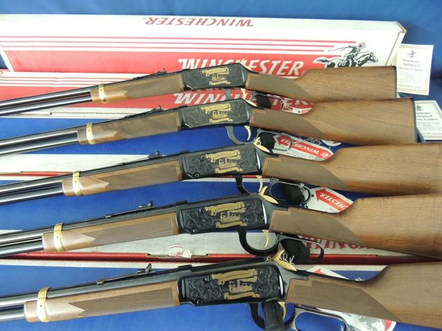 Image for Extremely Rare Winchester Commemorative Five Gun Set